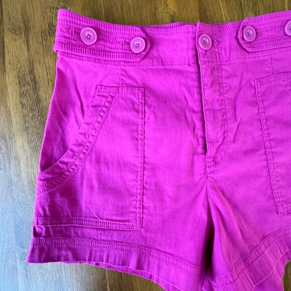 MAEVE by Anthropologie Colette Sailor Shorts Womens 6 Pink Purple Short Women - Picture 3 of 10